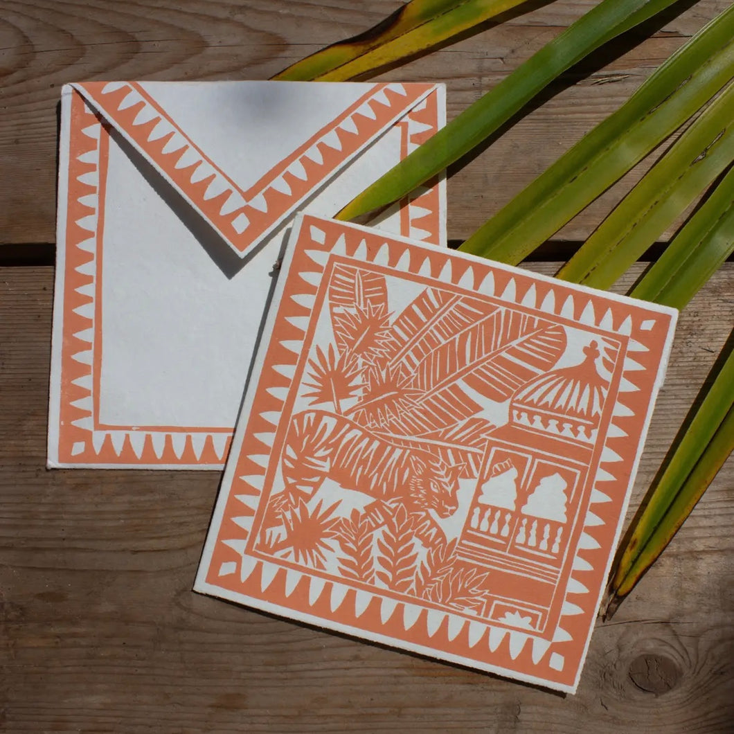 Tiger Temple Greetings Card