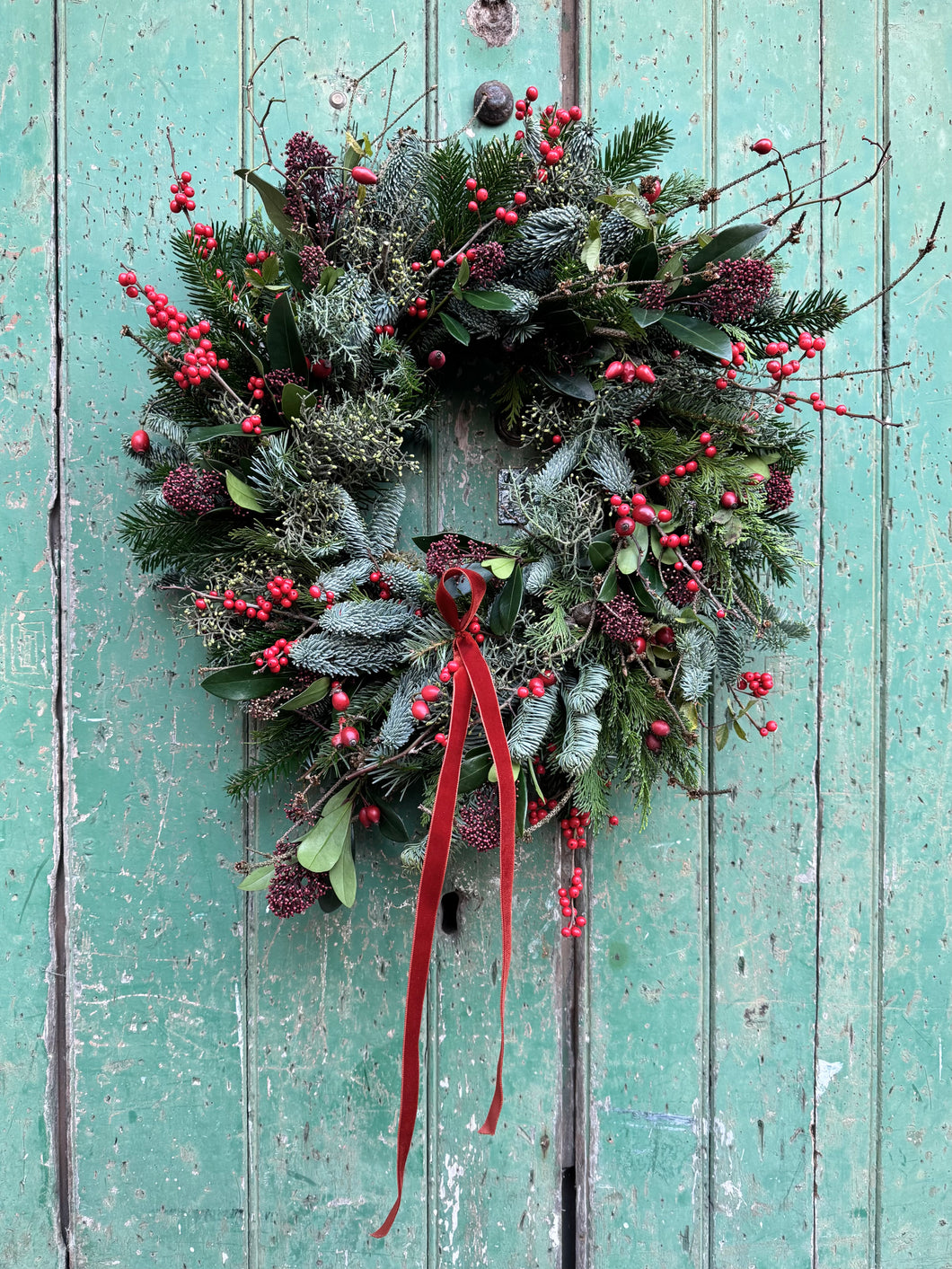 Handmade Red Berry Wreath