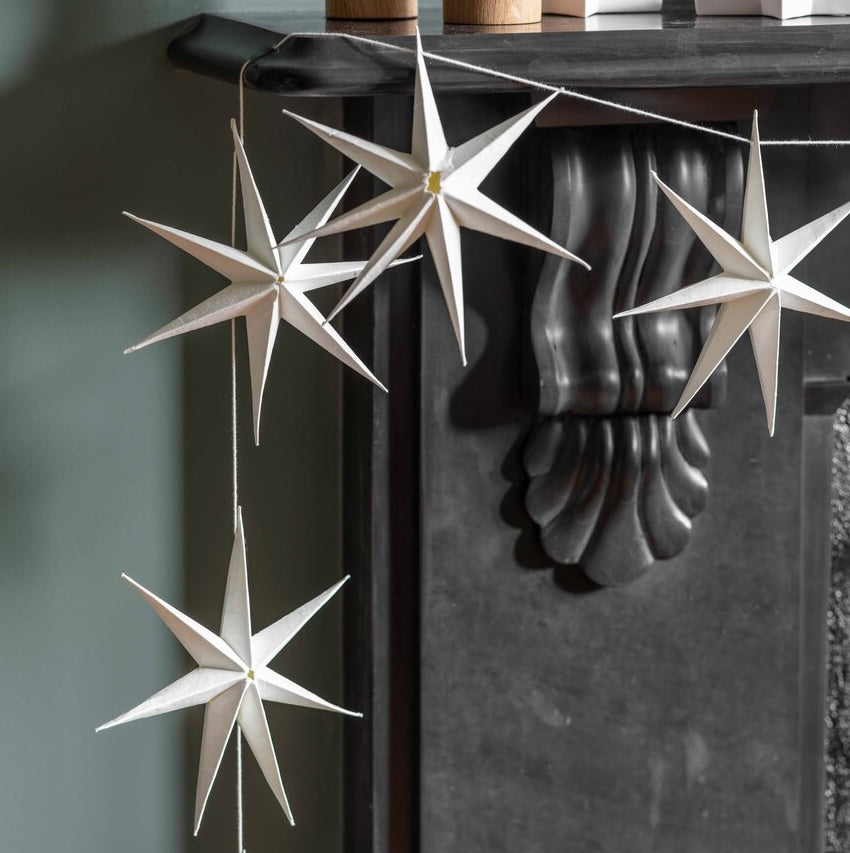 Recycled Cotton Christmas Star Garland