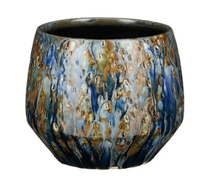 Blue Drip Glazed Plant Pots - *Local Delivery or Local Pick Up Only*