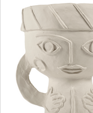 Load image into Gallery viewer, Stoneware Face Vases
