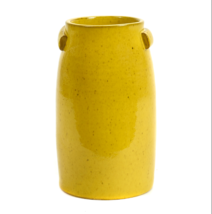 Yellow Glazed Vases