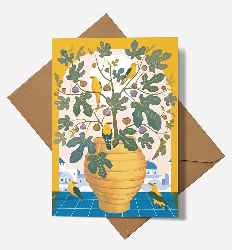 Printer Johnson Santorini Card