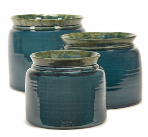 Blue Glazed Plant Pots - *Local Delivery or Local Pick Up Only*