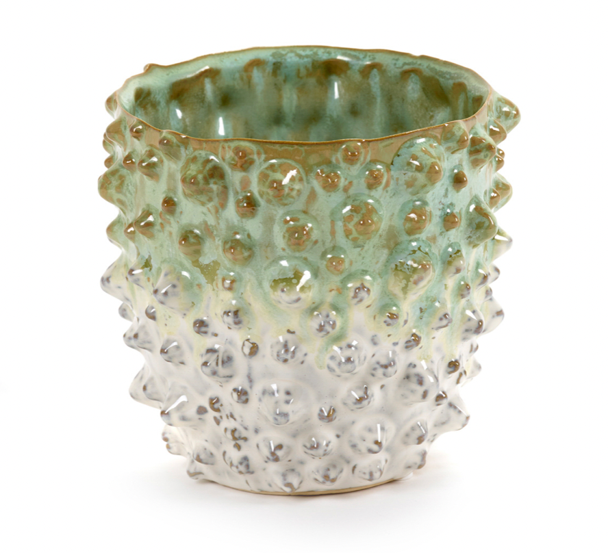 Prickly Glazed Plant Pots - *Local Delivery or Local Pick Up Only*