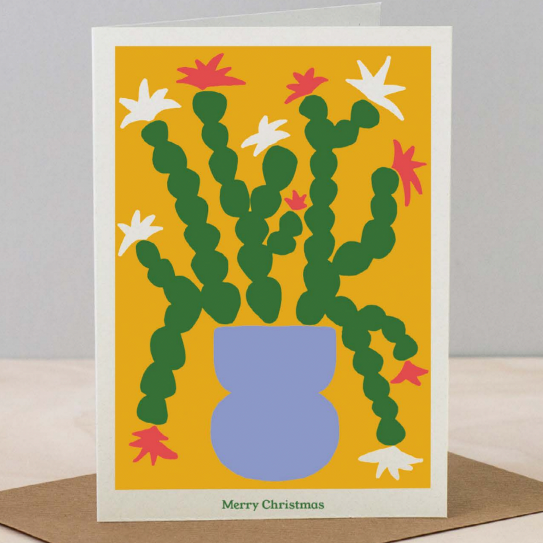 Studio Wald Christmas Cactus Card