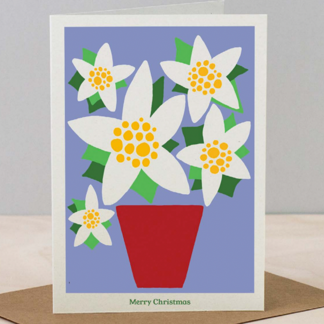 Studio Wald Poinsettia Christmas Card