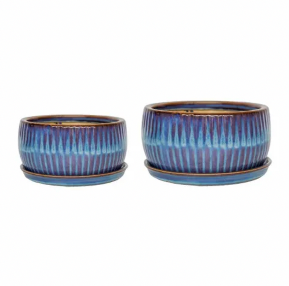 Sapphire Reactive Bonsai Plant Pots