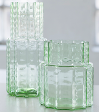 Load image into Gallery viewer, Green Glass Wave Vase

