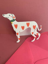 Load image into Gallery viewer, Loveheart Whippet Dog Greeting Card
