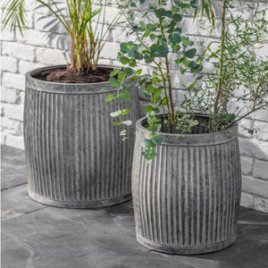 Vintage Steel Planters - *Local Delivery or Local Pick Up Only*