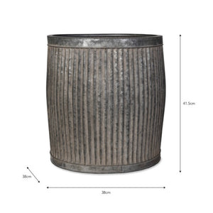Ribbed Steel Planters - *Local Delivery or Local Pick Up Only*