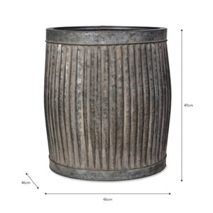 Ribbed Steel Planters - *Local Delivery or Local Pick Up Only*