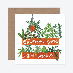 Katrina Sophia Indoor Plants Thank You Card