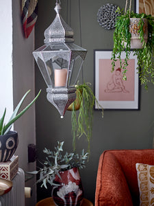 Speckled Brown Glazed Hanging Plant Pot