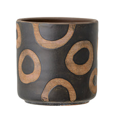 Load image into Gallery viewer, Black Circle Plant Pots
