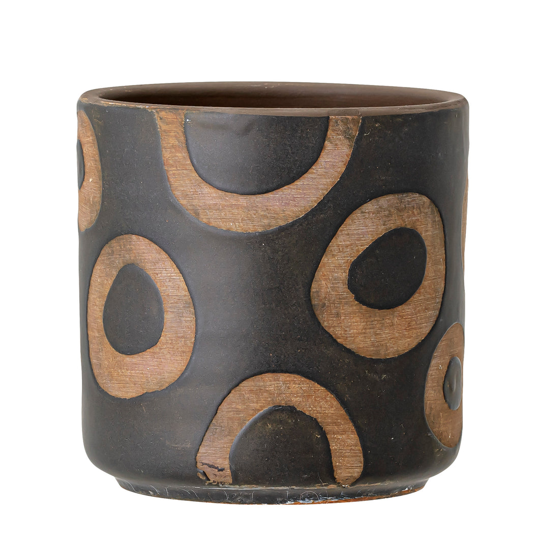 Black Circle Plant Pots