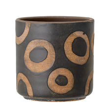 Load image into Gallery viewer, Black Circle Plant Pots
