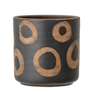 Black Circle Plant Pots