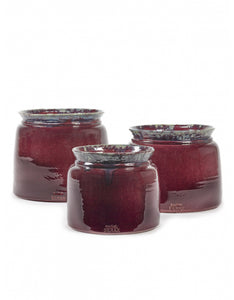 Aubergine Glazed Plant Pots - *Local Delivery or Local Pick Up Only*
