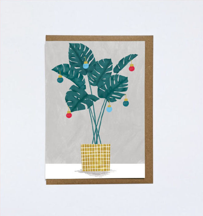 Elsa Rose Frere Christmas Cheese Plant Card