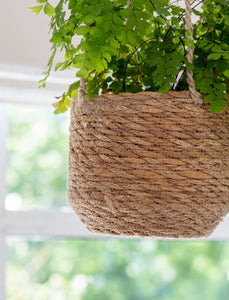 Hanging Plant Pot In Seagrass