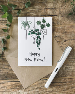 Katrina Sophia Hanging Plants Happy New Home Card