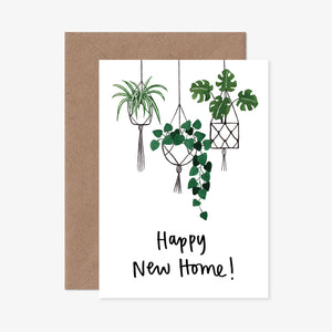 Katrina Sophia Hanging Plants Happy New Home Card