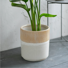 Load image into Gallery viewer, Linear Pattern Plant Pots - *Local Delivery or Local Pick Up Only*
