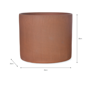 Stoneware Linear Plant Pots - *Local Delivery or Local Pick Up Only*