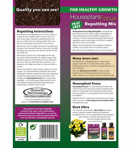 Houseplant Focus Repotting Mix Peat Free - *Local Pick Up or Local Delivery Only*