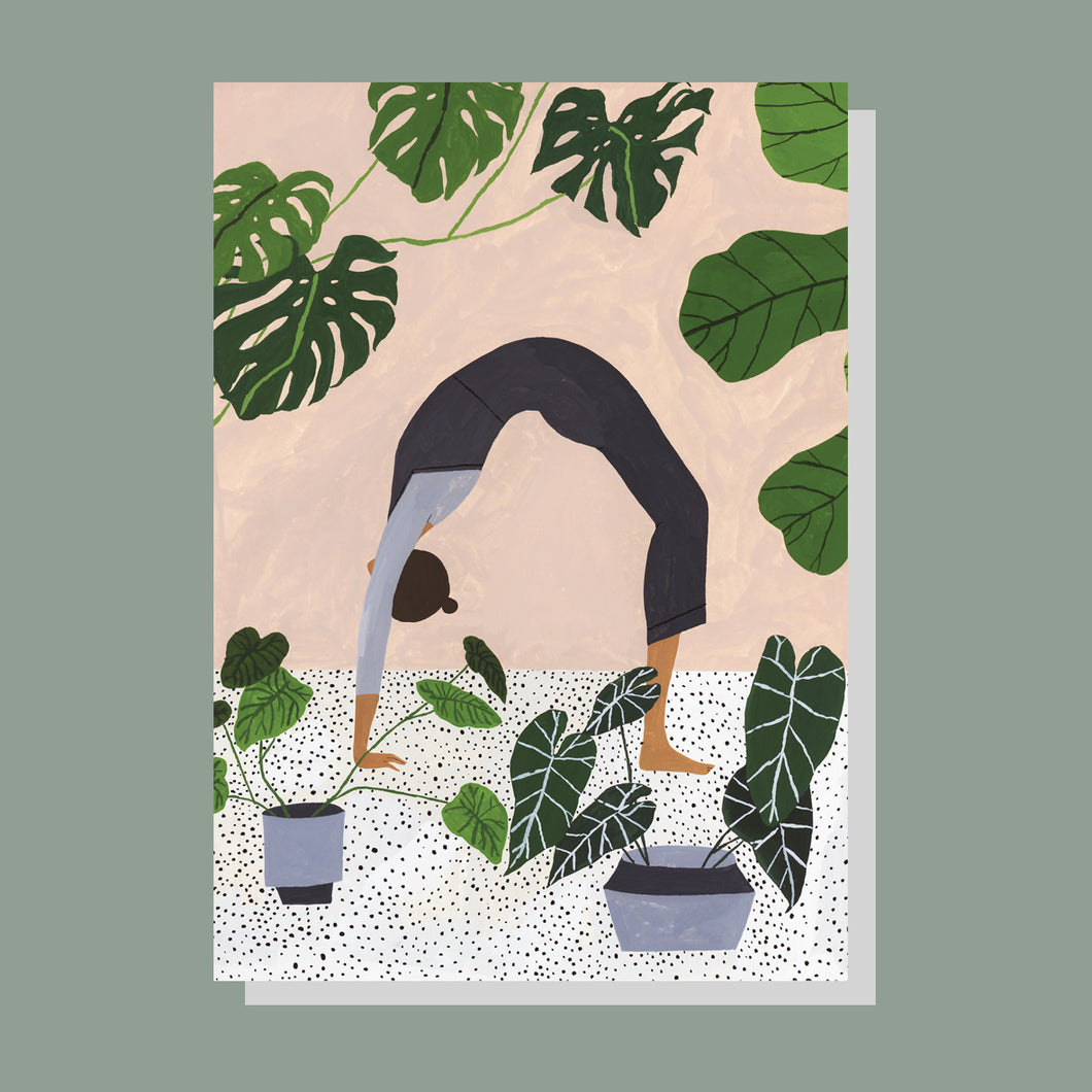 Rachel Victoria Hillis Botanical Yoga Card
