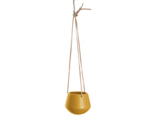 Load image into Gallery viewer, Yellow Hanging Plant Pot
