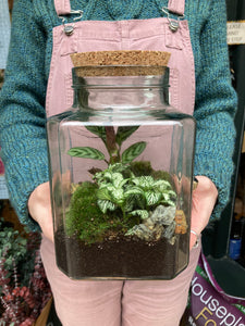 Rectangular Jar Sealed Terrarium - *Local Delivery or Local Pick Up Only*