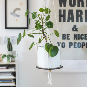 Wood Pattern Plant Hanger