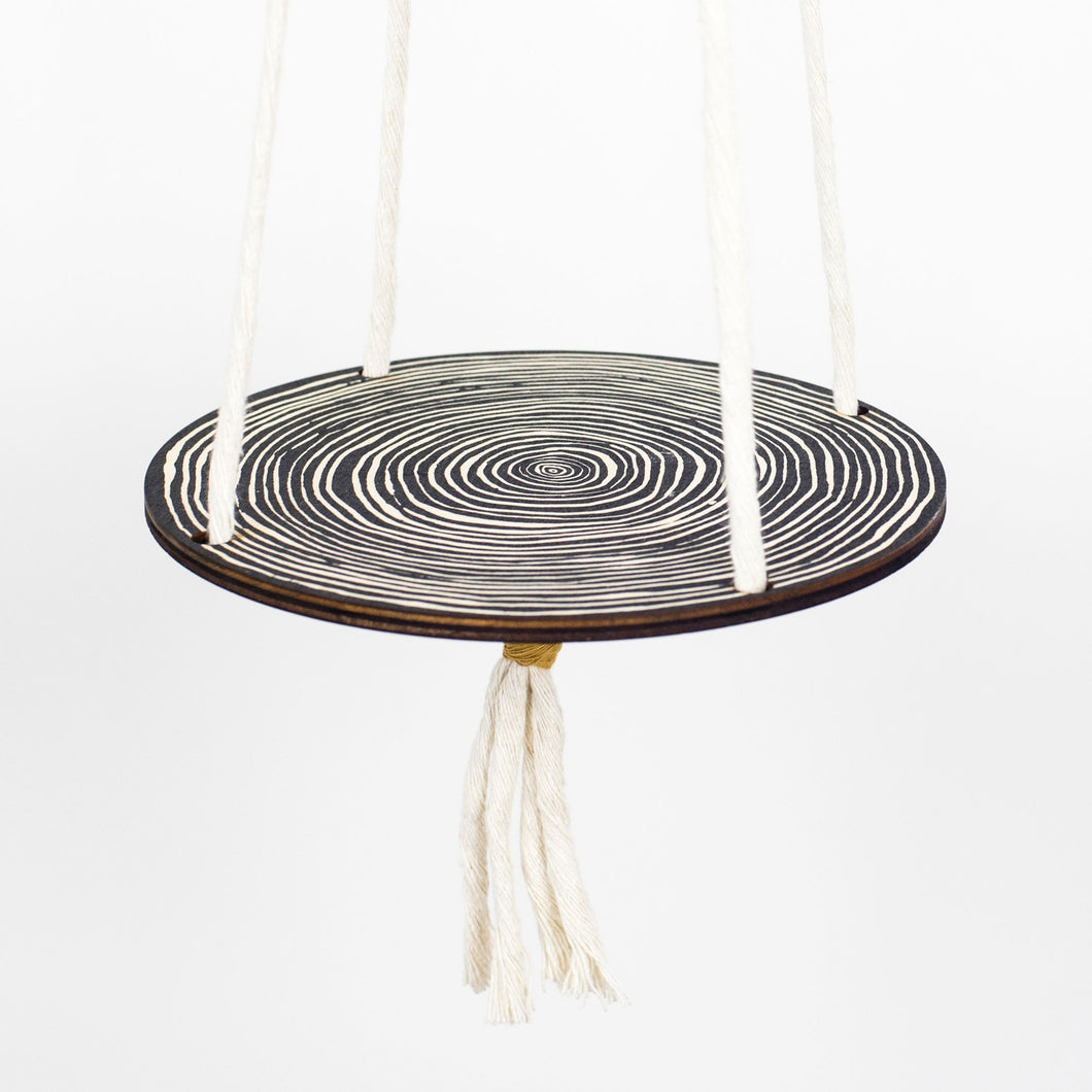 Wood Pattern Plant Hanger