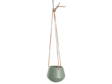 Load image into Gallery viewer, Green Hanging Plant Pot
