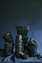 Load image into Gallery viewer, Copenhagen Blue Glazed Plant Pots - *Local Delivery or Local Pick Up Only*
