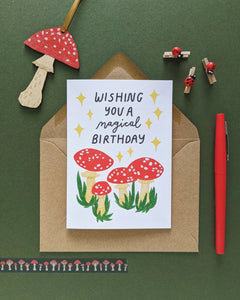 Katrina Sophia Magical Birthday Toadstool Card