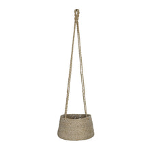 Load image into Gallery viewer, Large Tapered Hanging Plant Pot In Jute

